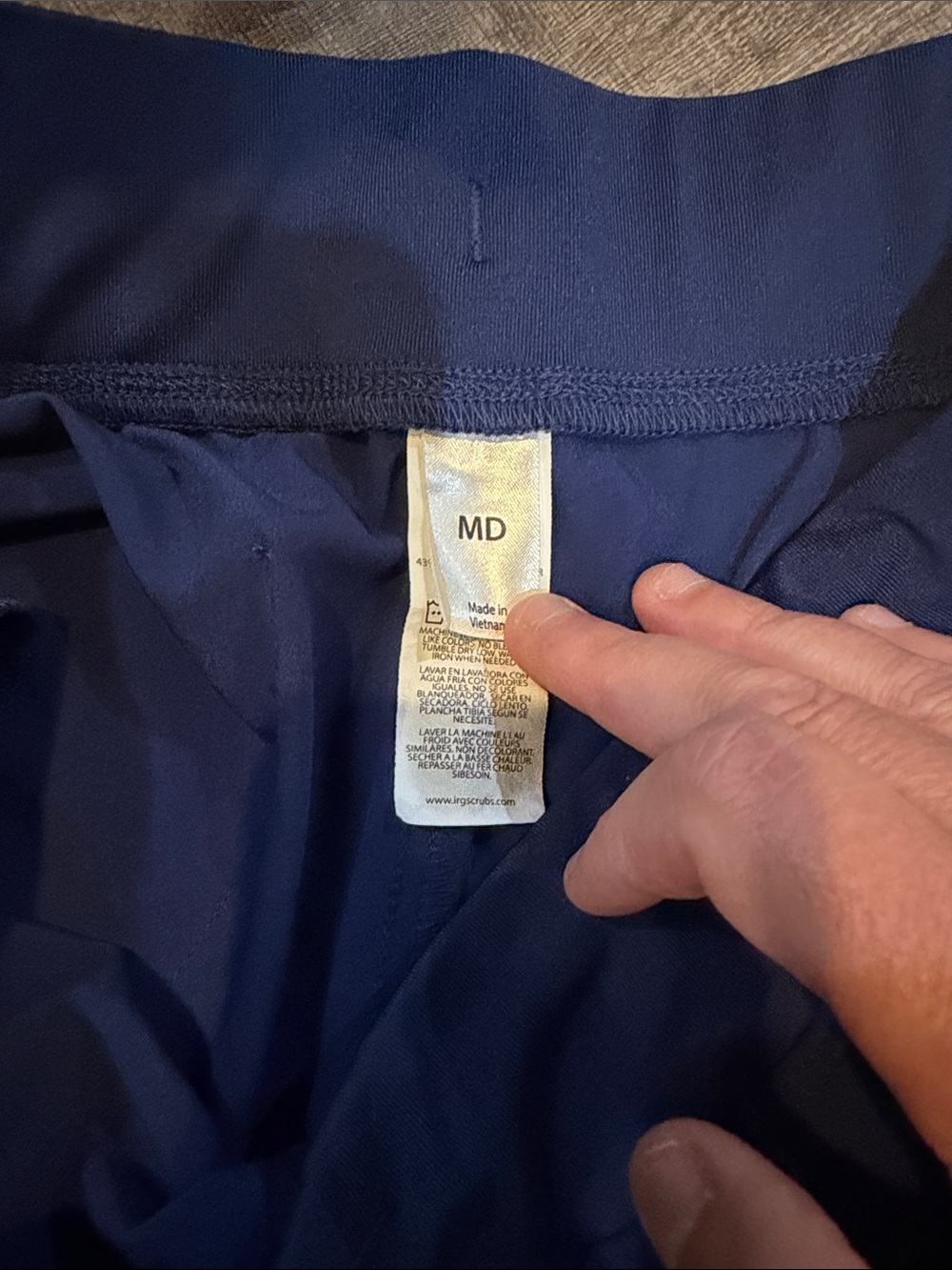Epic Threads Navy Drawstring Jogger Pants - Picture 2 of 2